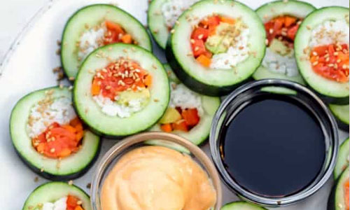 Cucumber Sushi Platter